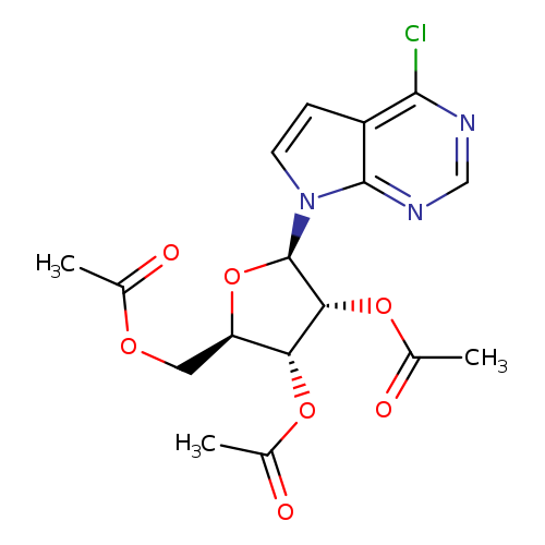 (2R,3R,4R,5R)-2-(Acetoxymethyl)-5-(4-chloro-7H-pyrrolo[2,3-d]pyrimidin-7-yl)tetrahydrofuran-3,4-diyl diacetate