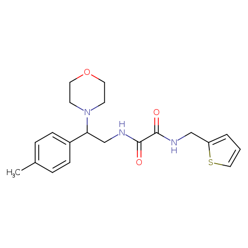 N'-[2-(4-methylphenyl)-2-(morpholin-4-yl)ethyl]-N-[(thiophen-2-yl)methyl]ethanediamide