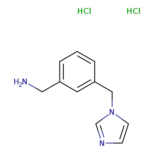 {3-[(1H-imidazol-1-yl)methyl]phenyl}methanamine dihydrochloride