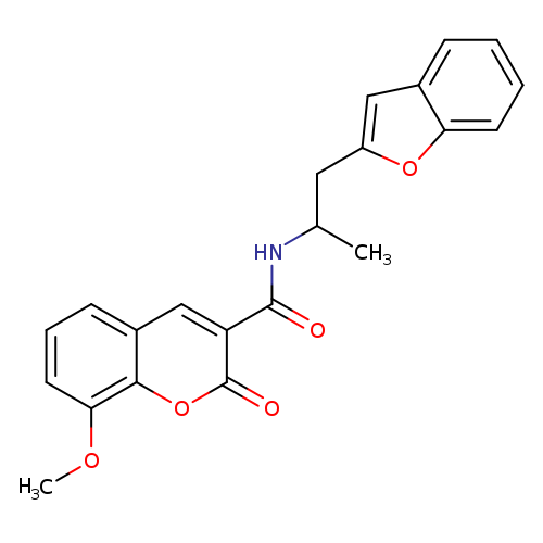 N-[1-(1-benzofuran-2-yl)propan-2-yl]-8-methoxy-2-oxo-2H-chromene-3-carboxamide