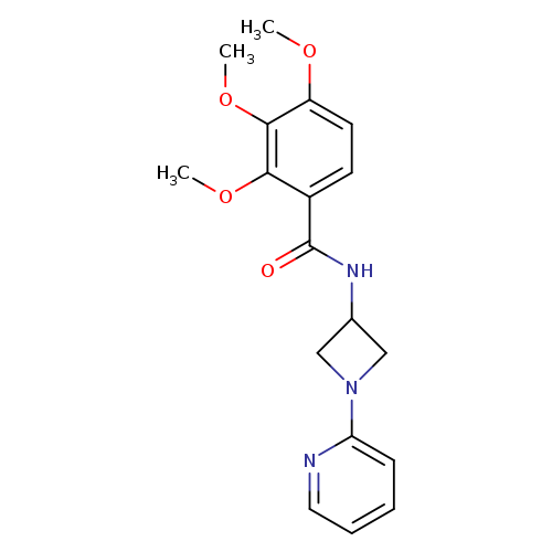 2,3,4-trimethoxy-N-[1-(pyridin-2-yl)azetidin-3-yl]benzamide