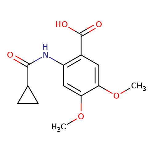 2-(Cyclopropanecarboxamido)-4,5-dimethoxybenzoic acid