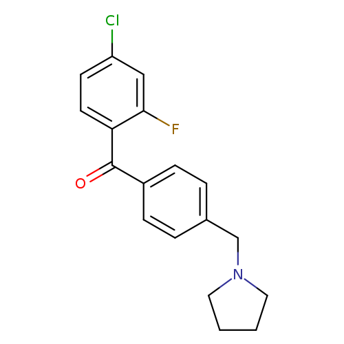 4-Chloro-2-fluoro-4'-pyrrolidinomethyl benzophenone
