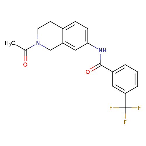 N-(2-acetyl-1,2,3,4-tetrahydroisoquinolin-7-yl)-3-(trifluoromethyl)benzamide