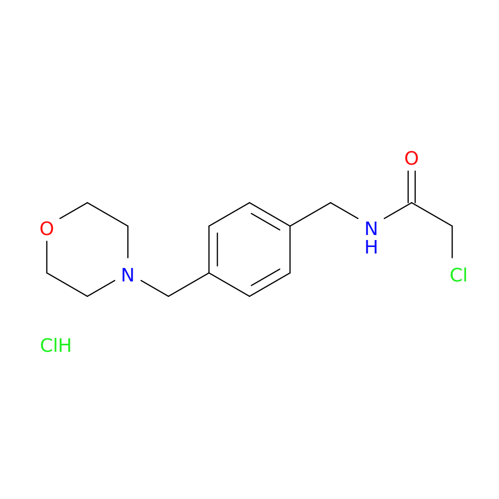 2-chloro-N-({4-[(morpholin-4-yl)methyl]phenyl}methyl)acetamide hydrochloride