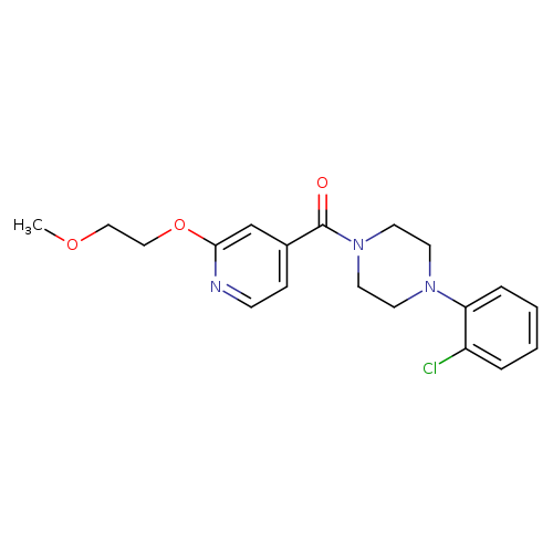 1-(2-chlorophenyl)-4-[2-(2-methoxyethoxy)pyridine-4-carbonyl]piperazine