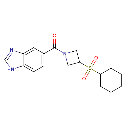 5-[3-(cyclohexanesulfonyl)azetidine-1-carbonyl]-1H-1,3-benzodiazole