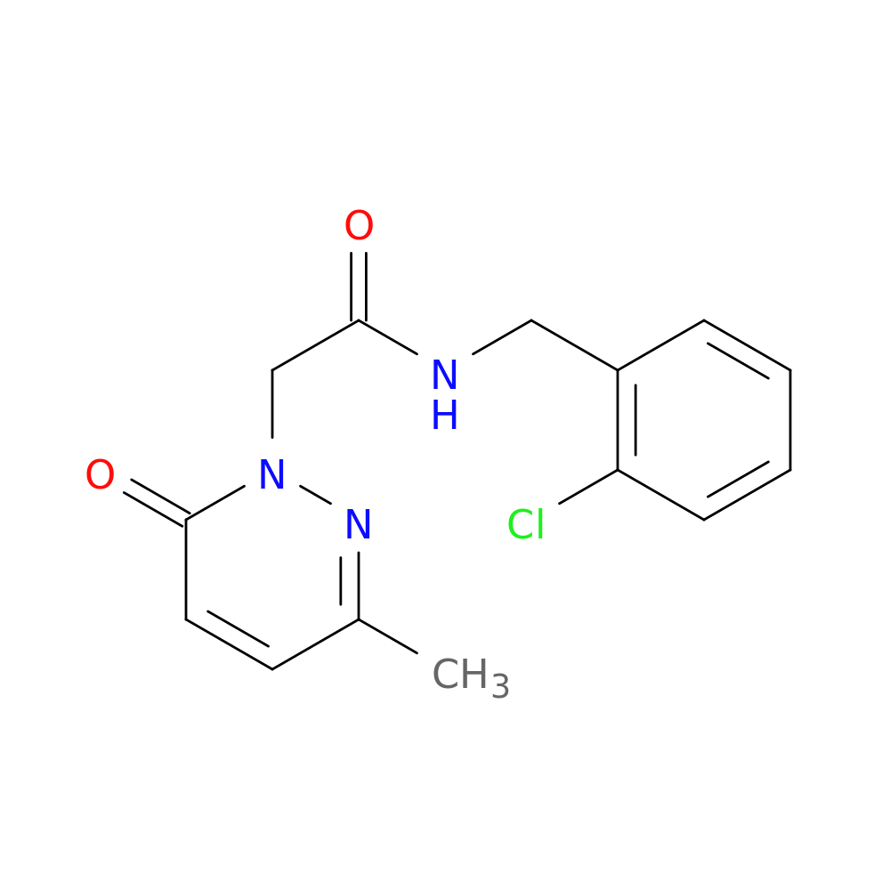 N-[(2-chlorophenyl)methyl]-2-(3-methyl-6-oxo-1,6-dihydropyridazin-1-yl)acetamide