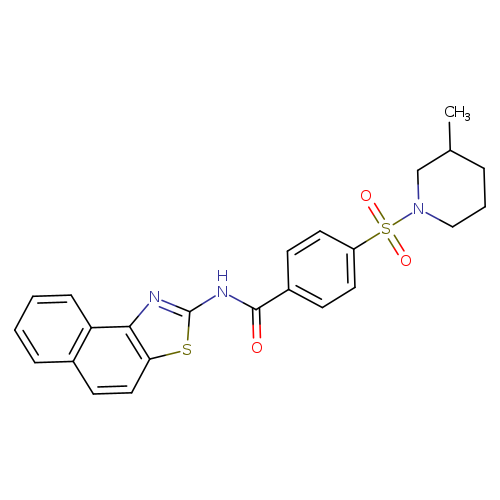 4-[(3-methylpiperidin-1-yl)sulfonyl]-N-{naphtho[1,2-d][1,3]thiazol-2-yl}benzamide