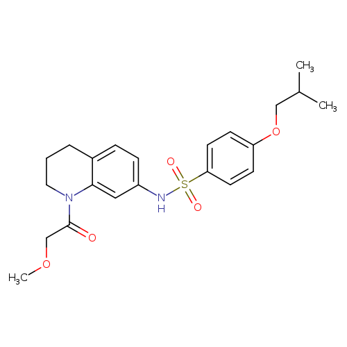 N-[1-(2-methoxyacetyl)-1,2,3,4-tetrahydroquinolin-7-yl]-4-(2-methylpropoxy)benzene-1-sulfonamide