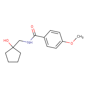 N-[(1-hydroxycyclopentyl)methyl]-4-methoxybenzamide
