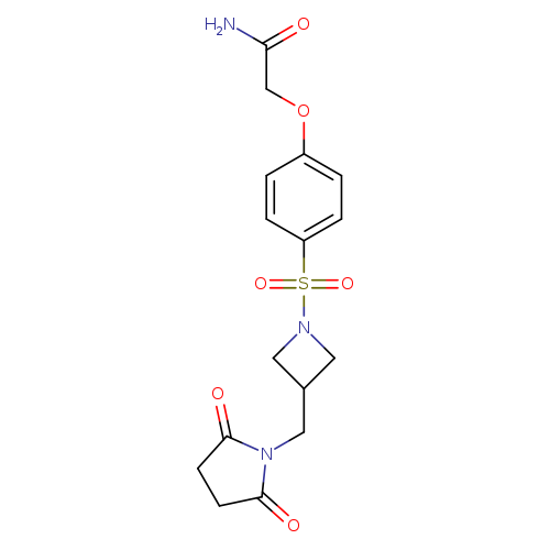 2-[4-({3-[(2,5-dioxopyrrolidin-1-yl)methyl]azetidin-1-yl}sulfonyl)phenoxy]acetamide