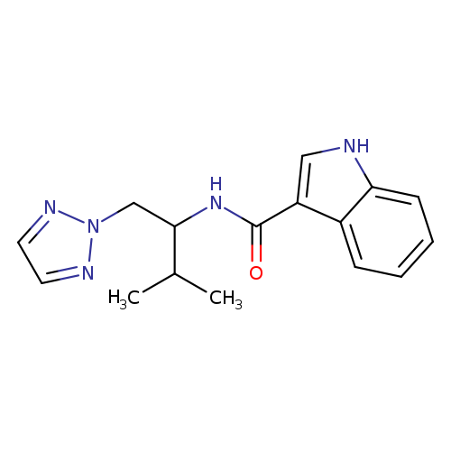 N-[3-methyl-1-(2H-1,2,3-triazol-2-yl)butan-2-yl]-1H-indole-3-carboxamide