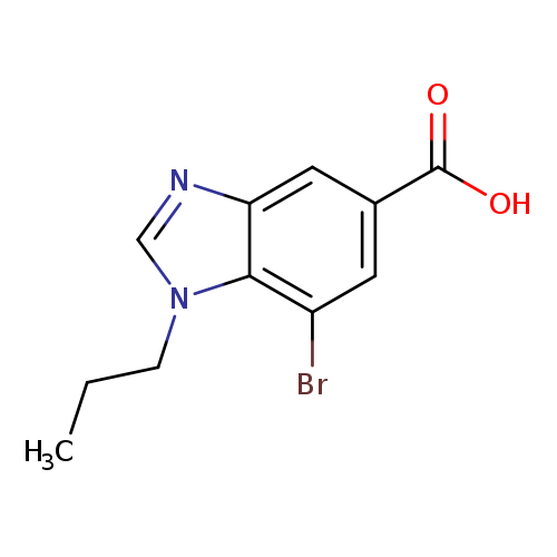 7-Bromo-1-propyl-1,3-benzodiazole-5-carboxylic acid