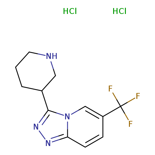 3-[6-(trifluoromethyl)-[1,2,4]triazolo[4,3-a]pyridin-3-yl]piperidine dihydrochloride