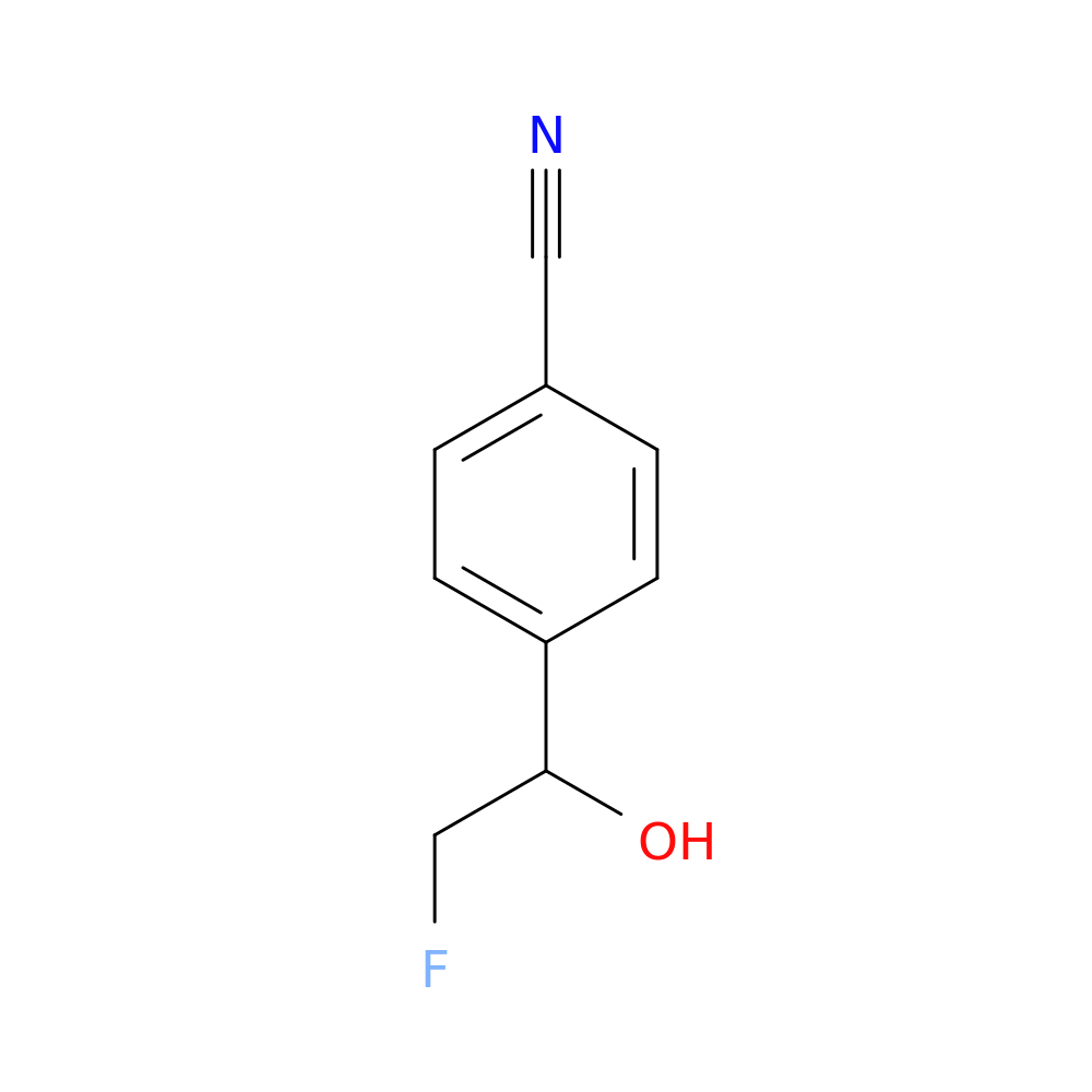 4-(2-fluoro-1-hydroxyethyl)benzonitrile