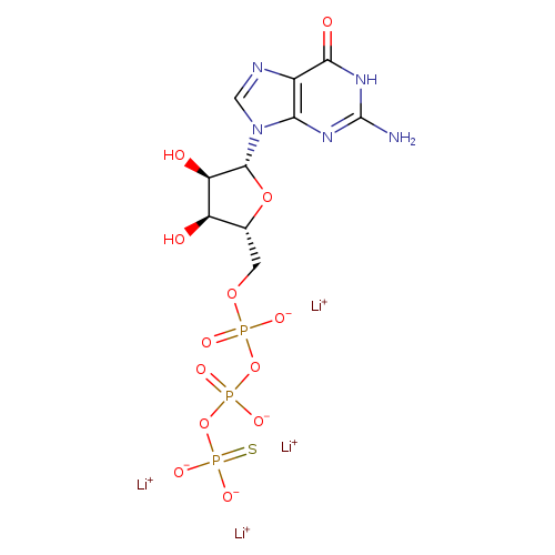 Guanosine 5'-[γ-thio]triphosphate (lithium salt)