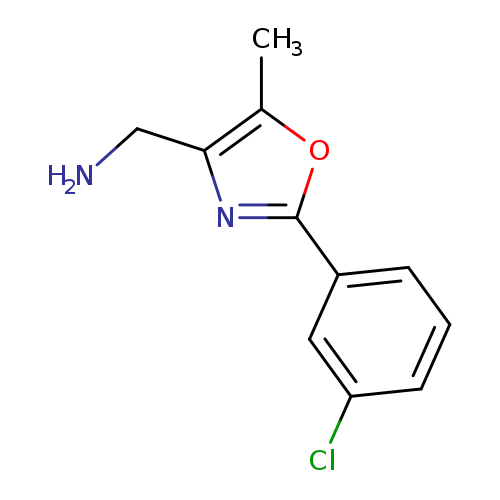 {[2-(3-chlorophenyl)-5-methyl-1,3-oxazol-4-yl]methyl}amine