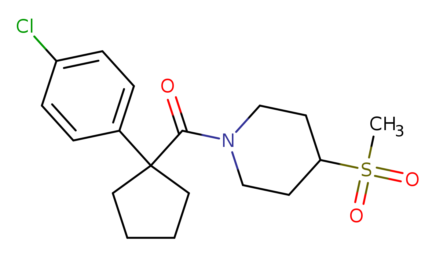1-[1-(4-chlorophenyl)cyclopentanecarbonyl]-4-methanesulfonylpiperidine