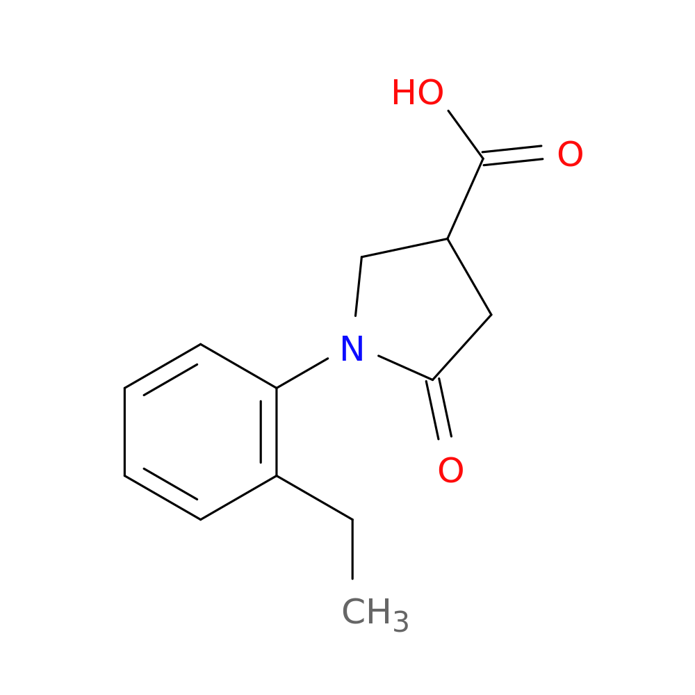 1-(2-Ethylphenyl)-5-oxopyrrolidine-3-carboxylic acid