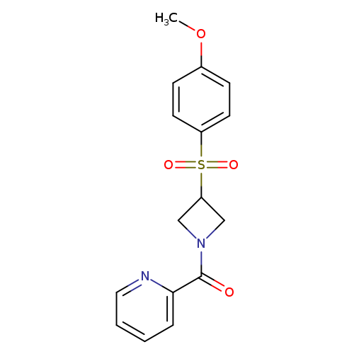 2-[3-(4-methoxybenzenesulfonyl)azetidine-1-carbonyl]pyridine