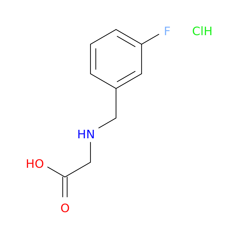 2-{[(3-fluorophenyl)methyl]amino}acetic acid hydrochloride