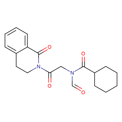 Cyclohexanecarboxamide, N-[2-(3,4-dihydro-1-oxo-2(1H)-isoquinolinyl)-2-oxoethyl]-N-formyl-