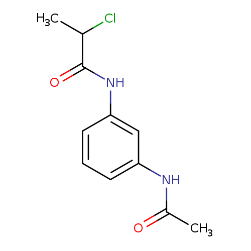 2-chloro-N-(3-acetamidophenyl)propanamide