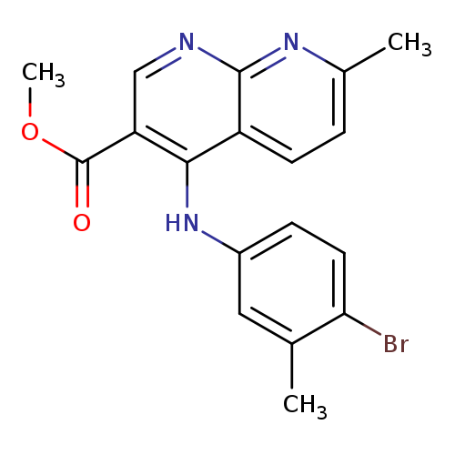 methyl 4-[(4-bromo-3-methylphenyl)amino]-7-methyl-1,8-naphthyridine-3-carboxylate