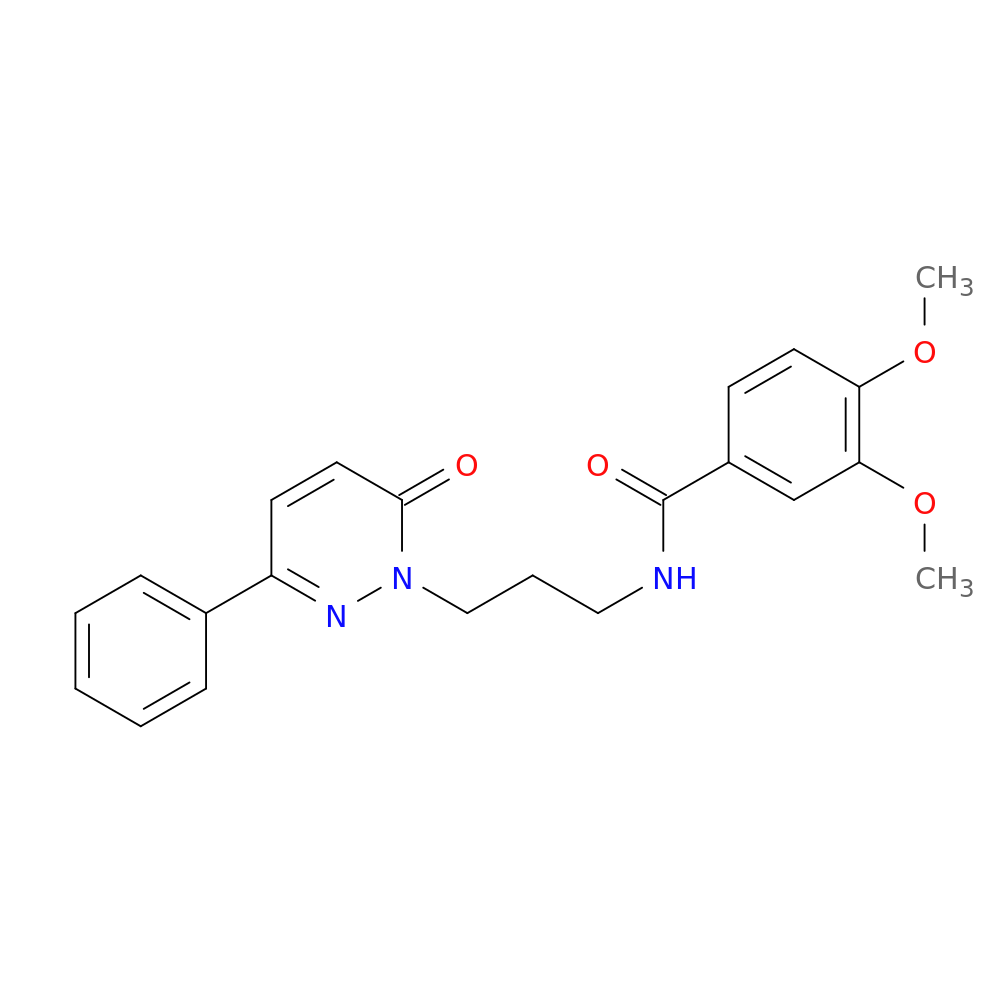 3,4-dimethoxy-N-[3-(6-oxo-3-phenyl-1,6-dihydropyridazin-1-yl)propyl]benzamide