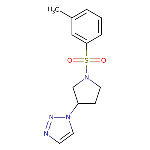 1-[1-(3-methylbenzenesulfonyl)pyrrolidin-3-yl]-1H-1,2,3-triazole