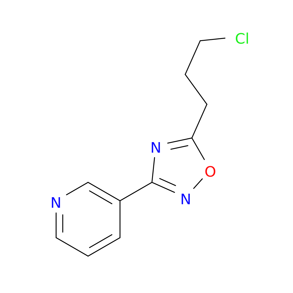 3-[5-(3-chloropropyl)-1,2,4-oxadiazol-3-yl]pyridine