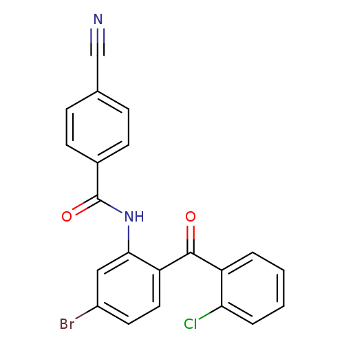 N-[5-bromo-2-(2-chlorobenzoyl)phenyl]-4-cyanobenzamide