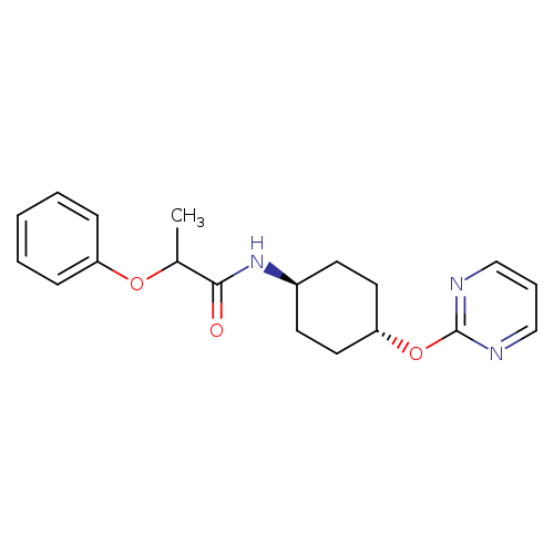 2-phenoxy-N-[(1r,4r)-4-(pyrimidin-2-yloxy)cyclohexyl]propanamide