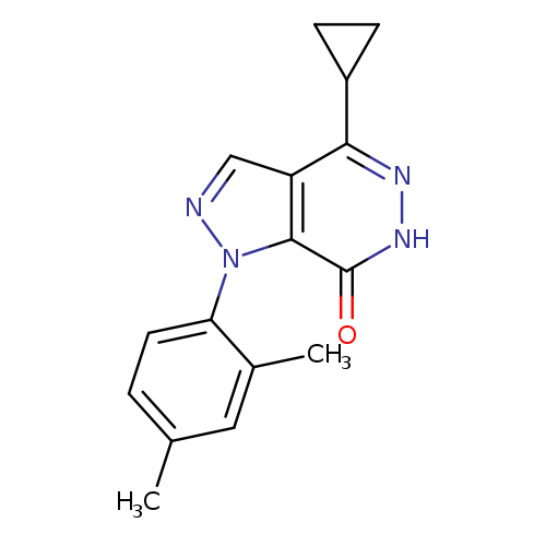 4-CYCLOPROPYL-1-(2,4-DIMETHYLPHENYL)-1,6-DIHYDRO-7H-PYRAZOLO[3,4-D]PYRIDA+