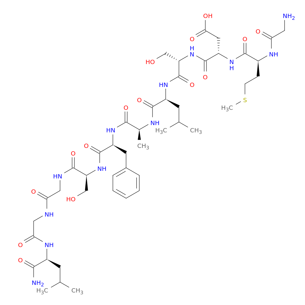 L-Leucinamide, glycyl-L-methionyl-L-α-aspartyl-L-seryl-L-leucyl-L-alanyl-L-phenylalanyl-L-serylglycylglycyl-