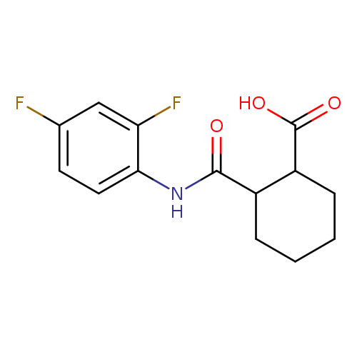 2-[(2,4-difluorophenyl)carbamoyl]cyclohexane-1-carboxylic acid
