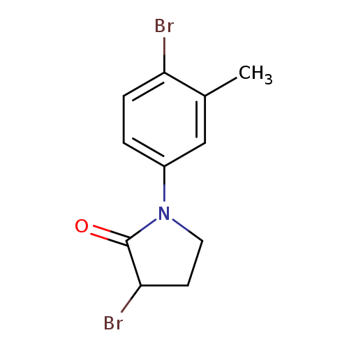 3-bromo-1-(4-bromo-3-methylphenyl)pyrrolidin-2-one