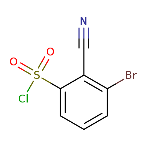 3-bromo-2-cyanobenzene-1-sulfonyl chloride