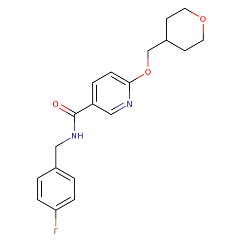 N-[(4-fluorophenyl)methyl]-6-[(oxan-4-yl)methoxy]pyridine-3-carboxamide