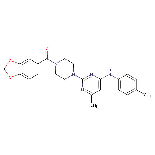 2-[4-(2H-1,3-benzodioxole-5-carbonyl)piperazin-1-yl]-6-methyl-N-(4-methylphenyl)pyrimidin-4-amine
