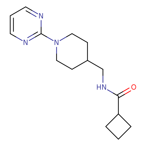 N-{[1-(pyrimidin-2-yl)piperidin-4-yl]methyl}cyclobutanecarboxamide