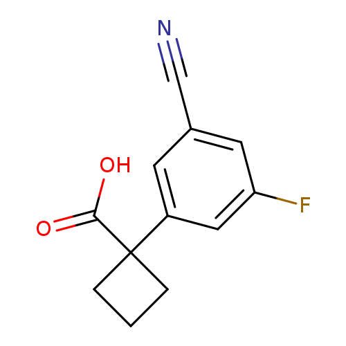 1-(3-cyano-5-fluorophenyl)cyclobutane-1-carboxylic acid