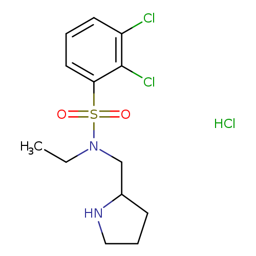 Benzenesulfonamide, 2,3-dichloro-N-ethyl-N-(2-pyrrolidinylmethyl)-, hydrochloride (1:1)