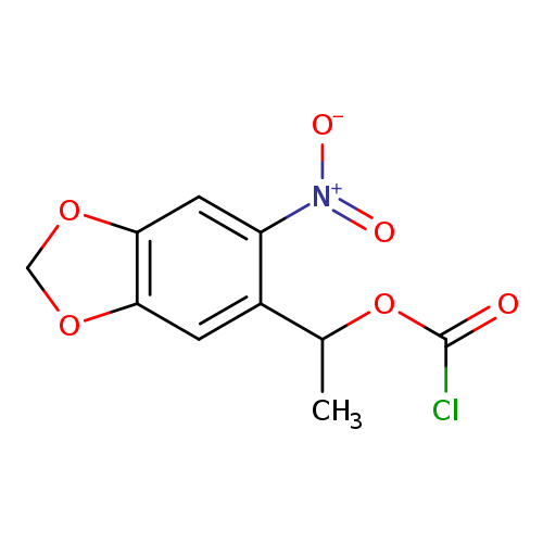 (R,S)-1-(3,4-(METHYLENEDIOXY)-6-NITROPHENYL)ETHYL CHLOROFORMATE