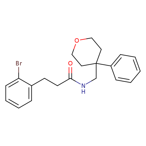 3-(2-bromophenyl)-N-[(4-phenyloxan-4-yl)methyl]propanamide