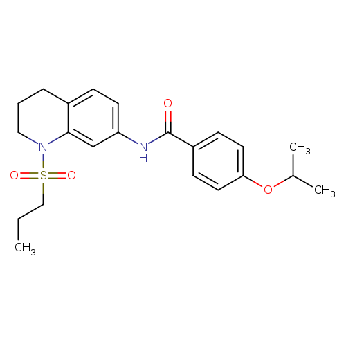 4-(propan-2-yloxy)-N-[1-(propane-1-sulfonyl)-1,2,3,4-tetrahydroquinolin-7-yl]benzamide