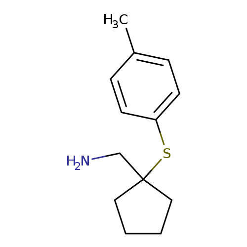 {1-[(4-methylphenyl)sulfanyl]cyclopentyl}methanamine