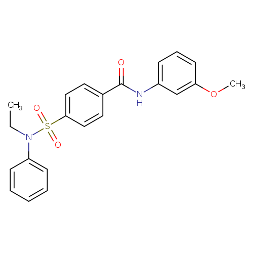 4-[ethyl(phenyl)sulfamoyl]-N-(3-methoxyphenyl)benzamide