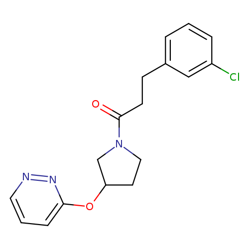 3-(3-chlorophenyl)-1-[3-(pyridazin-3-yloxy)pyrrolidin-1-yl]propan-1-one